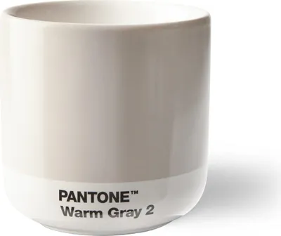 Zdjęcie produktu dla Porcelanowy kubek termiczny Cortado, bez uchwytu, ciepły szary 2C