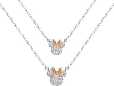 Produktbild von Halskette Set Minnie Mouse Zweifarbig Mutter & Tochter Bunt Unisize Disney Jewelry