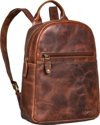 Produktbild von ROYALZ "Pennsylvania" kleiner Damen Rucksack Leder elegant - Moderner Vintage Lederrucksack als Tagesrucksack Rucksackhandtasche Cityrucksack Daypack aus Echtleder
