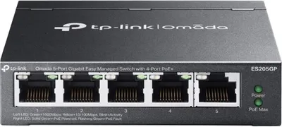 Produktbild von TP-LINK Switch 5x GE ES205GP 4-Port PoE+ - Switch - 4-Port