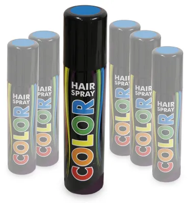 Produktbild von Hairspray Color in verschiedenen Farben buntes Haarspray Haarschmuck farbig (Blau)
