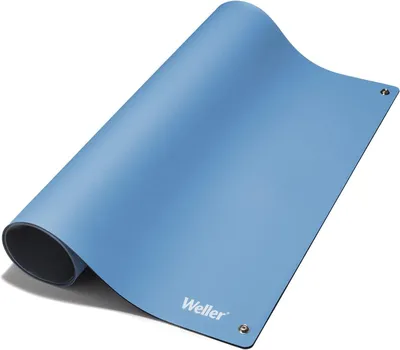 ESD-Lötmatte, 900 x 600 mm, blau, antistatisch, hitzebeständig