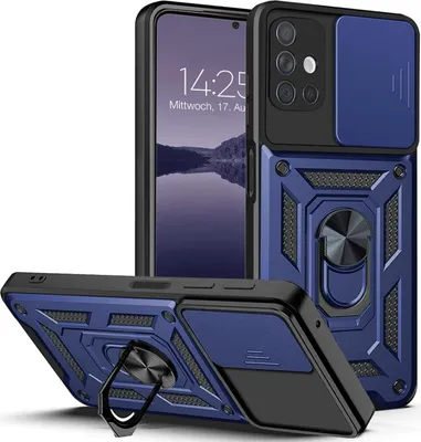 Produktbild von Armor Handyhülle für Samsung Galaxy A51 Kameraschutz Handy Panzer Case Cover Schutzhülle Outdoor Farbe: Blau