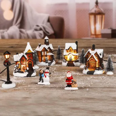 Produktbild von HI Weihnachtsdeko LED-Weihnachtsdorf