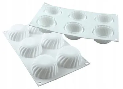 Produktbild von SilikoMart SAMURAI110 Silikonform für 6 Cupcakes
