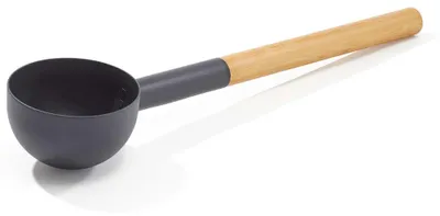 Produktbild von KOLO Sauna Kelle 2 Schwarz mit Bambus Griff