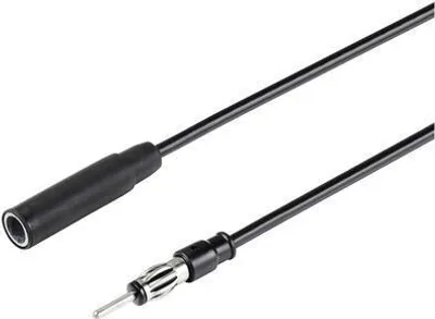 Produktbild von Renkforce 1 m Auto-Antennen-Verlängerungskabel Klinke 3.5 mm Stecker Schwarz RF-5087926 (RF-5087926)
