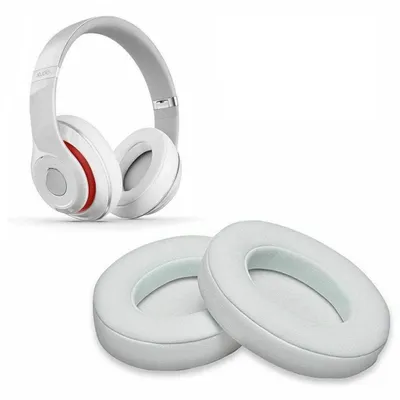 Produktbild von 1 Paar Ersatz Ohrpolster FÜR Beats by Dr. Dre Solo 2.0/3.0 Ear Pads White Weiß