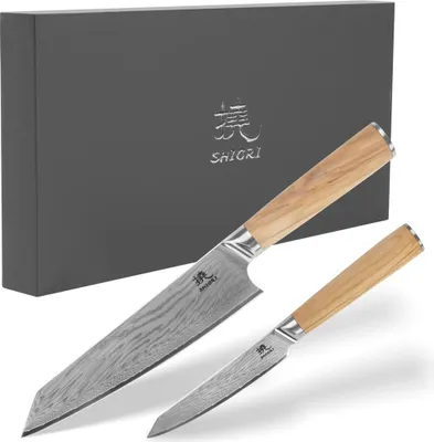 Immagine prodotto di Shiori 2-set Orību Murō e Sifu set di due coltelli in acciaio Damasco