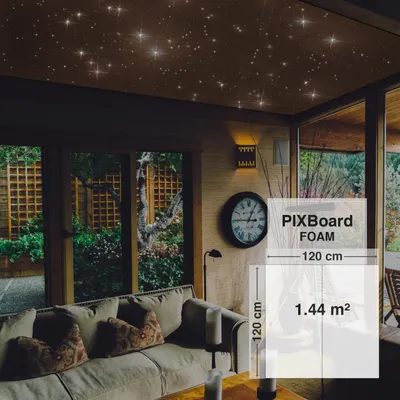 Produktbild von Bausatz Pixlum FOAM LED Sternenhimmel (120 cm x 120 cm) mit 60  PixLEDs - Kaltweiß