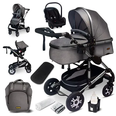 Immagine prodotto di GaGaDumi Florida passeggino 3 in 1 completo con seggiolino auto - Passeggino - Passeggino combinato 3 in 1 completo di pneumatici in gomma - Borsa fasciatoio