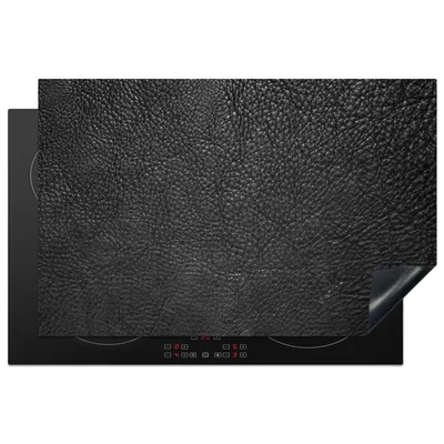 Produktbild von KitchenYeah© Herdabdeckplatte Leder - Braun - Textur - Design - Lederoptik , 80x52cm, Küche Deko, Glaskeramikkochfeld Herdabdeckung, Abdeckplatte fùr Kochfeld