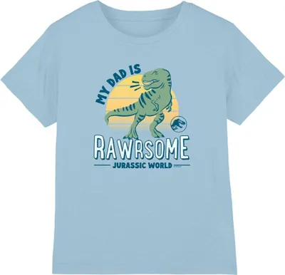 Produktbild von Jurassic World - "My Dad Is Rawrsome" T-Shirt für Kinder TV26361 (128) (Hellblau)