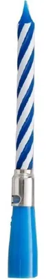 Productafbeelding van Riethmüller Verjaardagskaars Met Muziek 12 Cm Wax Blauw/wit