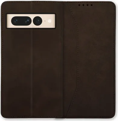 Produktbild von Bookstyle 'Premium' Schutzhülle Klapphülle Schutztasche Etui Cover für Google Pixel 7 pro - Coffee