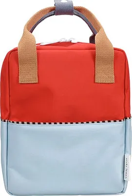 Produktbild von Sticky Lemon backpack small | wonders | colourblocking | red hat + zissou blue - Rot