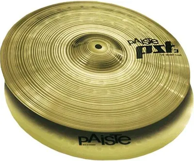 Produktbild von Paiste PST3 13 Zoll HiHat Becken mit Schlagzeugstöcken