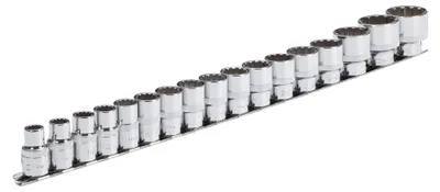 Produktbild von Vigor V1898, Steckschlüssel-Satz, 1/2", 17 Kopf/Köpfe, 10,11,12,13,14,15,16,17,18,19,20,21,22,24,27,30,32 mm