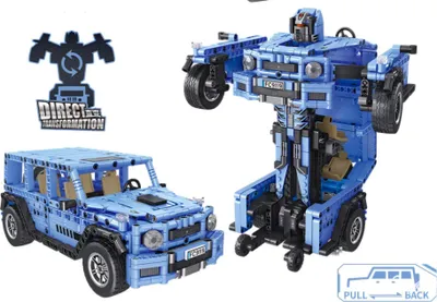 Produktbild von Forange FC9119 Transformer blau Klemmbaustein 968pcs Spielzeug Bausatz-NEU