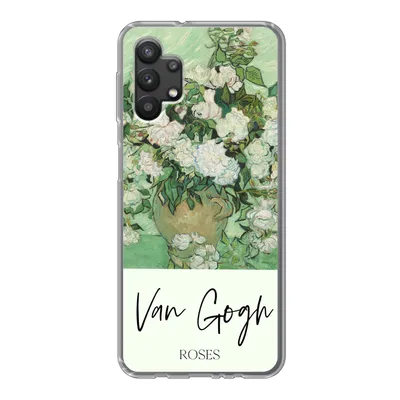 Produktbild von MuchoWow® Handyhülle Schutzhülle Hülle für Samsung Galaxy A32 5G Malerei - Blumen - Van Gogh Silikon Softcase Handy Hülle - Softcase