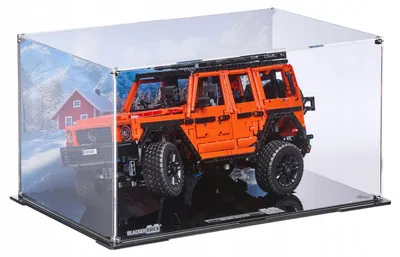 Obrázok produktu pre Čierna vitrína s potlačenou zadnou stenou pre LEGO® 42177 Technic – Mercedes-Benz G 500