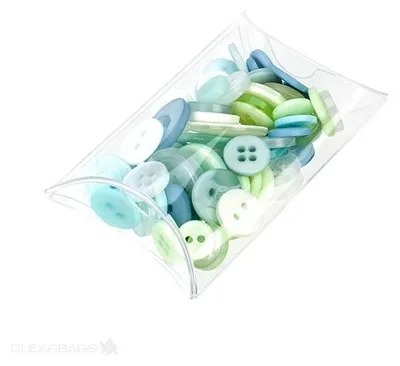 Produktbild von Kissenschachteln Transparent 5.1x1.9x7.6cm (25 Stück)