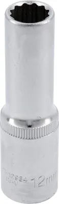 Image de Douille longue de 12 mm, 1/2", 12 pans, CrV
