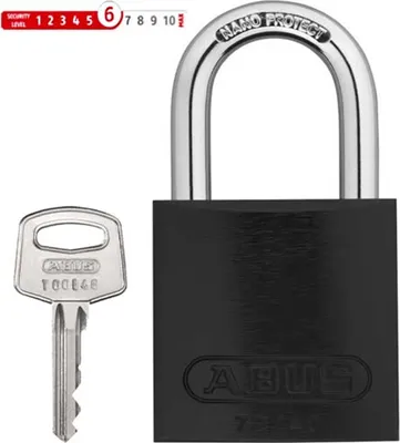 Zdjęcie produktu dla Kłódka Abus, TITALIUM™ 72, czarna, Abus, 43959