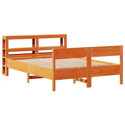 Produktbild von Massivholzbett ohne Matratze Wachsbraun 160x200 Kiefernholz