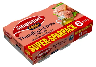 Immagine prodotto di Filetti di tonno Rio Saupiquet Rio Mare in olio d'oliva confezione economica 6x80g