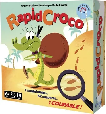 Image de Jeu d'Enquête RapidCroco Asmodee, Jeu de Société, 2+ Joueurs, 6+ Ans, 32 Cartes Suspects