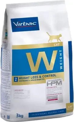 Productafbeelding van VIRBAC HPM Feline Gewichtbeheersing, voor katten, geschikt voor gewichten van 2 tot 3 kg