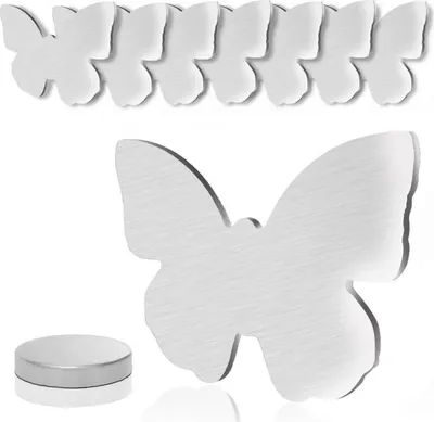 Image de lot de 8 pinces à nappes magnétiques en acier inoxydable Papillon 53g Outdoor