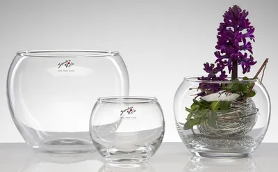 Produktbild von Teelichthalter Kugelvase KUGEL Glas  H. 13cm D. 15cm transparent Sandra Rich