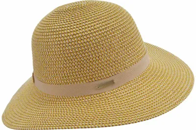 Seeberger knautschbarer Borten-Sommerhut Flapper mit UV-Schutz 30 in gelb