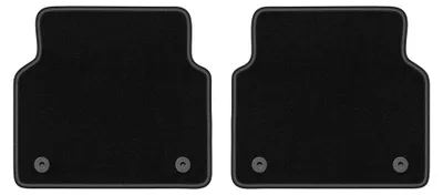 Image de Tapis arrière en moquette pour Audi A8 D4 2009-2017 (berline) – 2 pièces, noirs, sur mesure – Wielganizator LUX