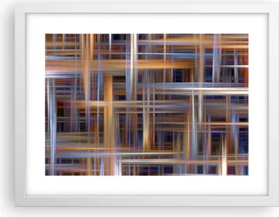 Produktbild von Gerahmtes Poster - Weißer Rahmen - Abstraktion modern - 40x30 cm - Wand Bild - Wanddeko - Wandbilder - Kunstposter - Wandposter - Bilderrahmen - Bilder - Kunstdruck - Wandbild - P2WAA40x30-3430