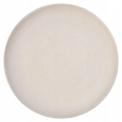 Image de Verlo, assiette plate en porcelaine, couleur taupe, diamètre 21,6 cm