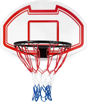 Produktbild von Basketballkorb Outdoor Basketball Backboard Indoor Kinder | Basketballbrett inklusive Korb Netz Weiß