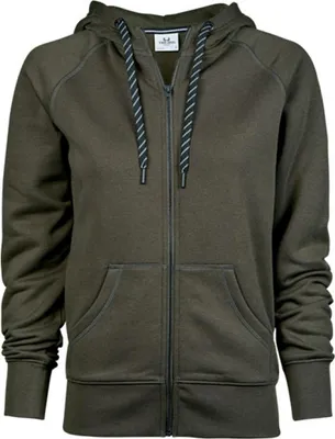 Produktbild von Tee Jays 5436 | Ladies Hooded Zip-Sweat - Farbe: Deep Green - Größe: M