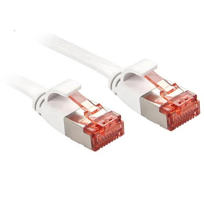 Image de Câble patch LINDY Cat6 U/FTP plat blanc 0.30m