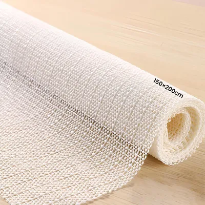 Antislip-Teppichunterlage 150×200 cm, zuschneidbar, PVC, weiß
