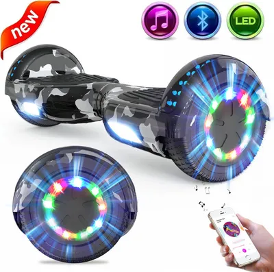 Produktbild von GeekMe Hoverboard 6,5 Zoll Hoverboard Kinder Starker Dual Motor,Bluetooth Lautsprecher,LED,Hoverboards für Kinder und Jugendliche