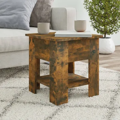 Produktbild von vidaXL Couchtisch Räuchereiche 40x40x42 cm Holzwerkstoff - Couchtisch - Couchtische - Tisch - Sofatisch