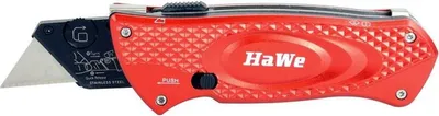 Produktbild von HaWe Universalmesser einziehbar Trapezklinge Cutter Teppichmesser Paketmesser