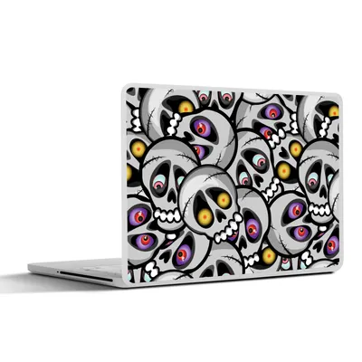 Produktbild von MuchoWow® Laptop Aufkleber Sticker Cover Schädel - Muster - Augen 40x30 cm - Laptop Dekoration - Selbstklebend