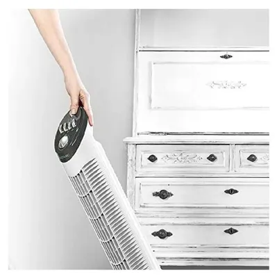 Produktbild von Cecotec EnergySilence 790 Skyline, Haushaltsturmventilator, Schwarz, Weiß, Flur, Tasten, Drehregler, 2 h, AC