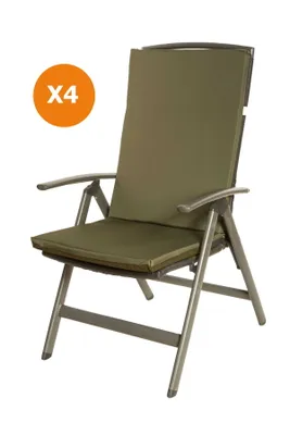 Produktbild von Stuhlkissen 4er set | Sitzkissen 110x47x4cm Grün | sitzkissen gartenmöbel sitzkissen stuhl | stuhlkissen outdoor
