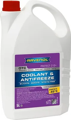 Produktbild von RAVENOL OTC Premix Protect Kühlmittel Kühlerfrostschutz 5L Violett Antifreeze Fertigmischung G12+