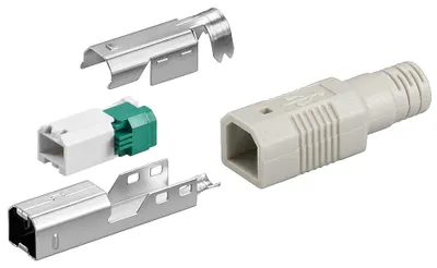 Image de goobay Connecteur USB B pour un montage par sertissage sans outil, douille incluse